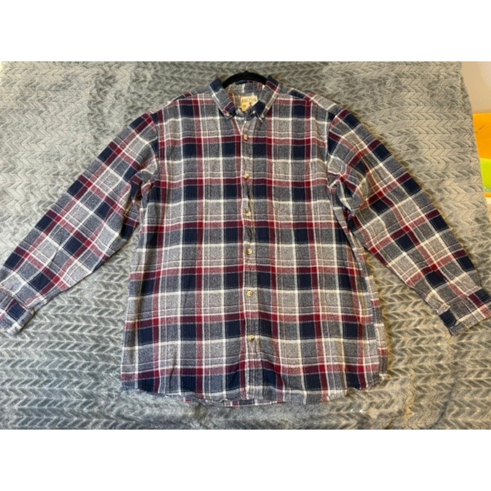 RedHead Brand Co Mens XL Flannel Shirt Plaid Long Sleeve Button Down 0305